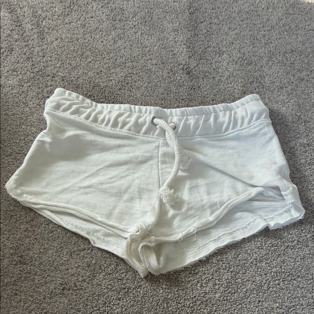 White Casual Women's Shorts